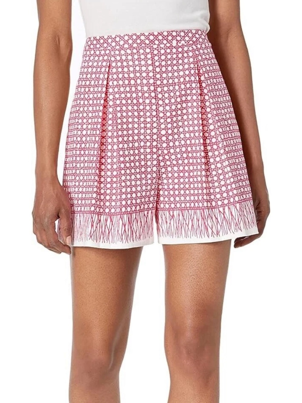 NWT- Trina Turk 'Wisteria' Printed Shorts, Passion Pink/Whitewash - Size 12